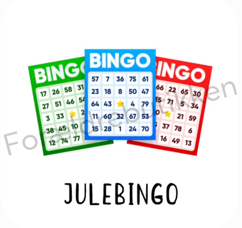 Piktogram Brik - Julebingo Pædagogisk Legetøj