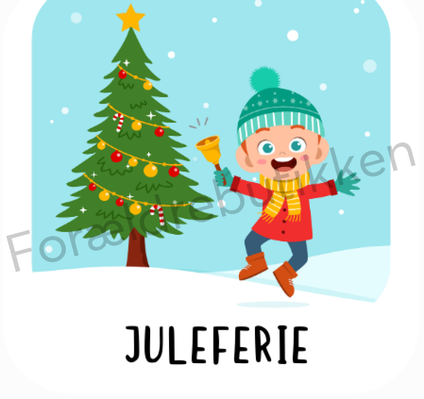 Piktogram - Juleferie Pædagogisk legetøj