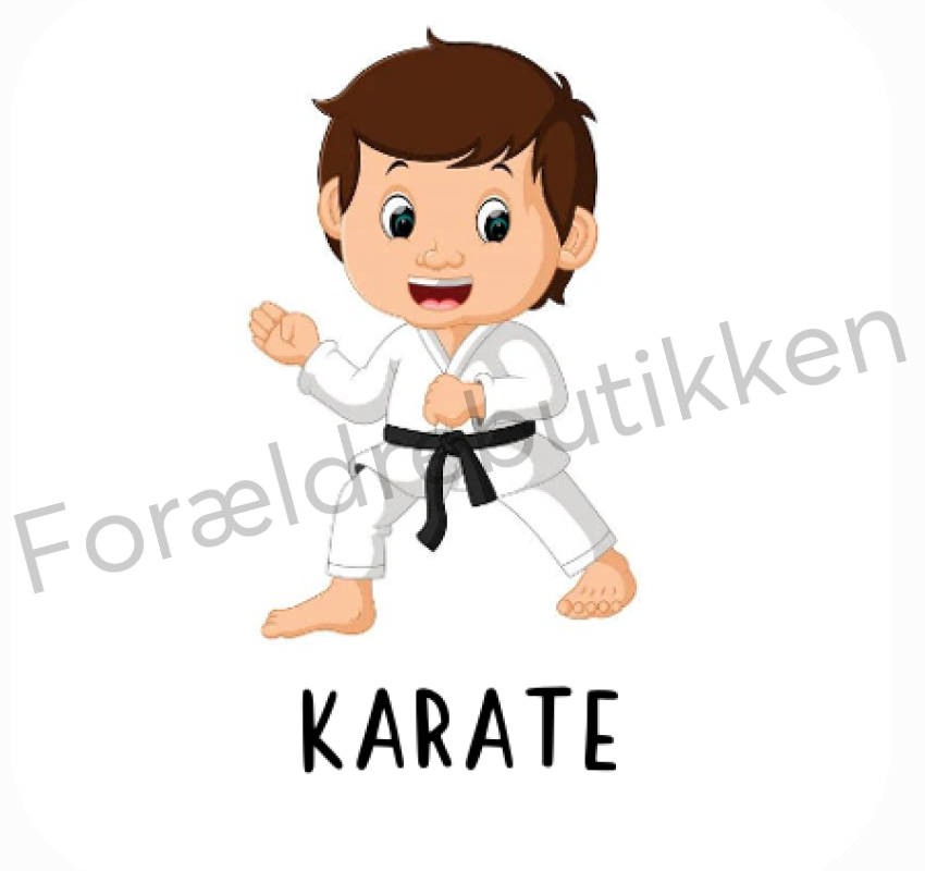 Piktogram - Karate Pædagogisk Legetøj