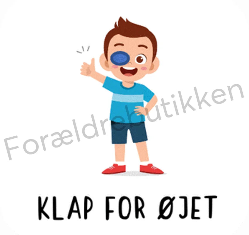 piktogrambrik - dreng med klap for øjet