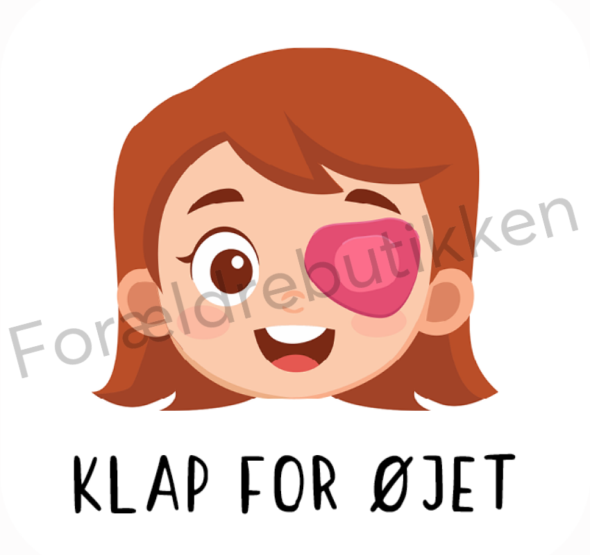 Piktogram - Klap for øjet (Pige) Pædagogisk legetøj