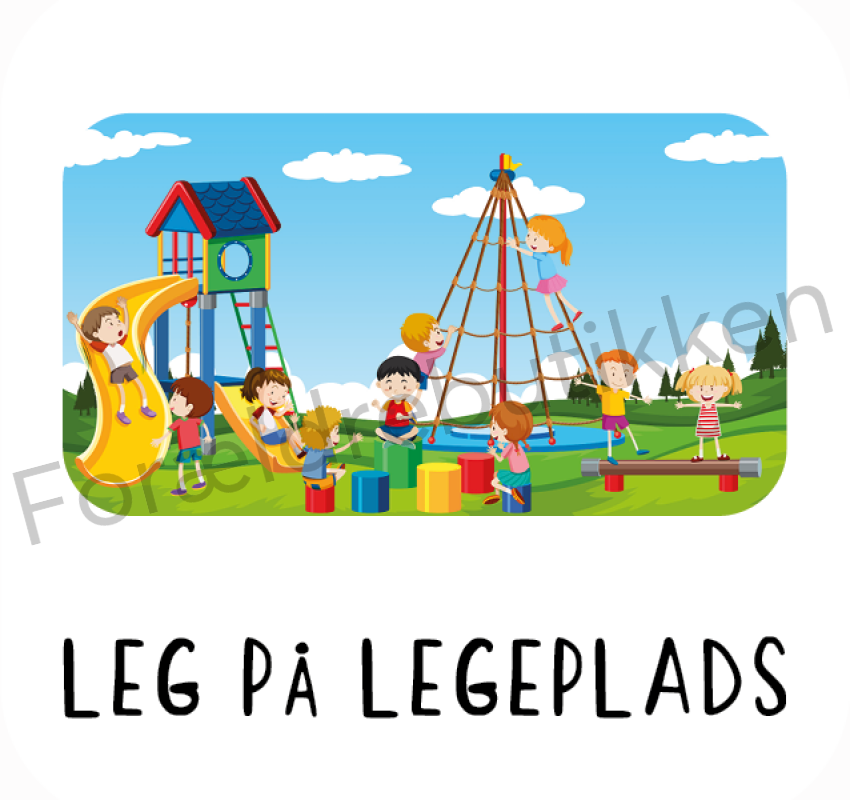 Piktogram Brik - Leg På Legeplads Pædagogisk Legetøj