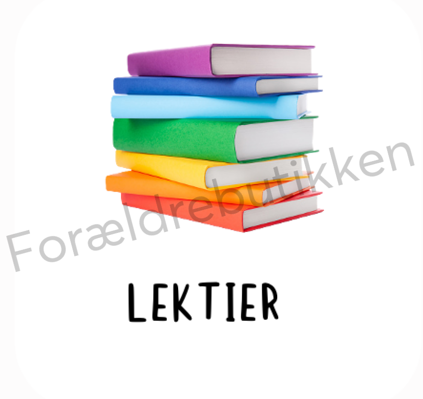 Piktogram - lektier Pædagogisk legetøj