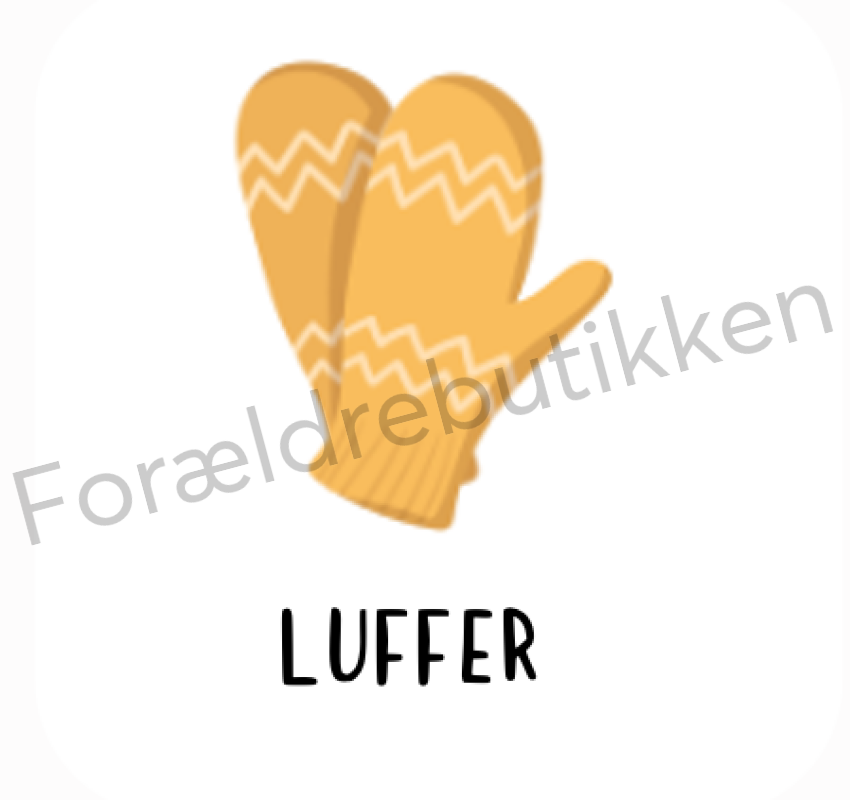 Piktogram - Luffer (Gul) Pædagogisk legetøj