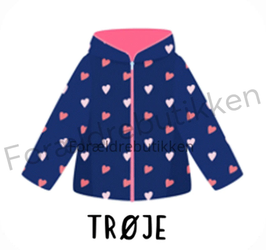 piktogrambrik - lynlåstrøje med hjerter
