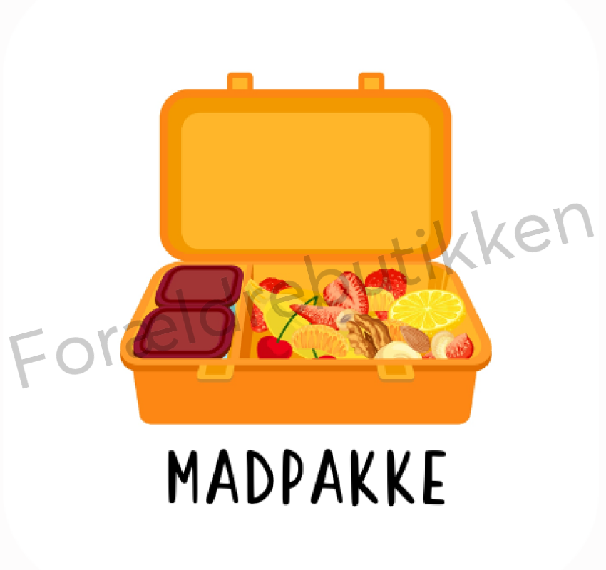 Piktogram Brik - Madkasse (Gul) Pædagogisk Legetøj