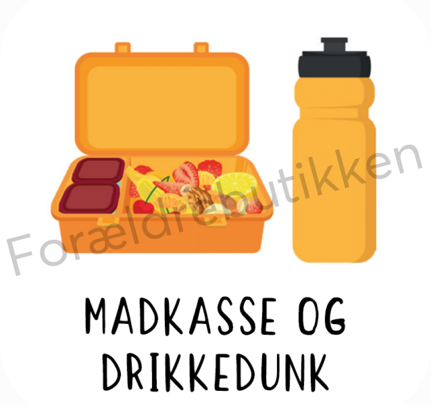 Piktogram Brik - Madkasse Og Drikkedunk (Gul) Pædagogisk Legetøj