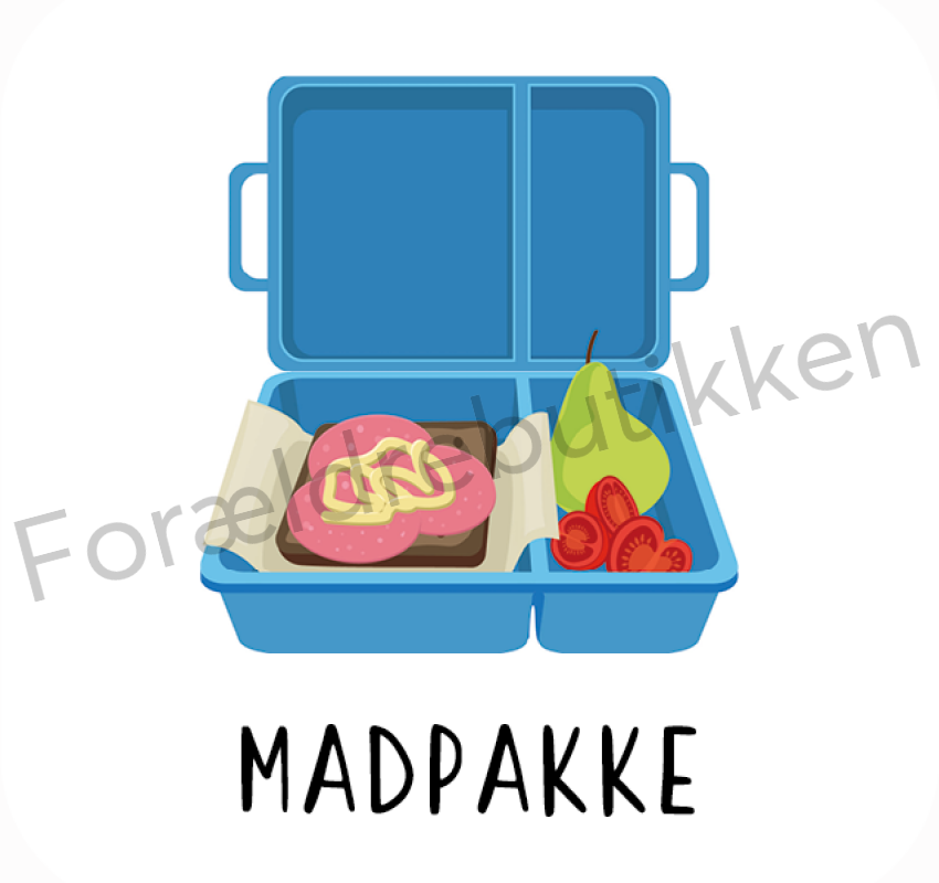 Piktogram Madpakke (Blå) Pædagogisk legetøj