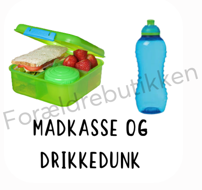Piktogram - Madpakke + Drikkedunk Pædagogisk legetøj