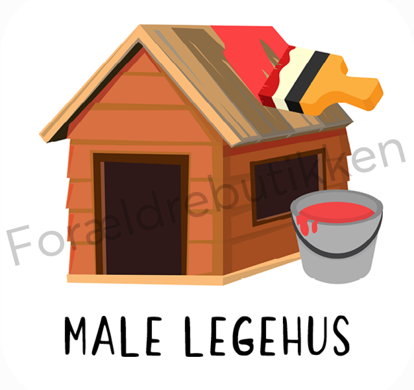 Piktogram Brik - Male Legehus Pædagogisk Legetøj