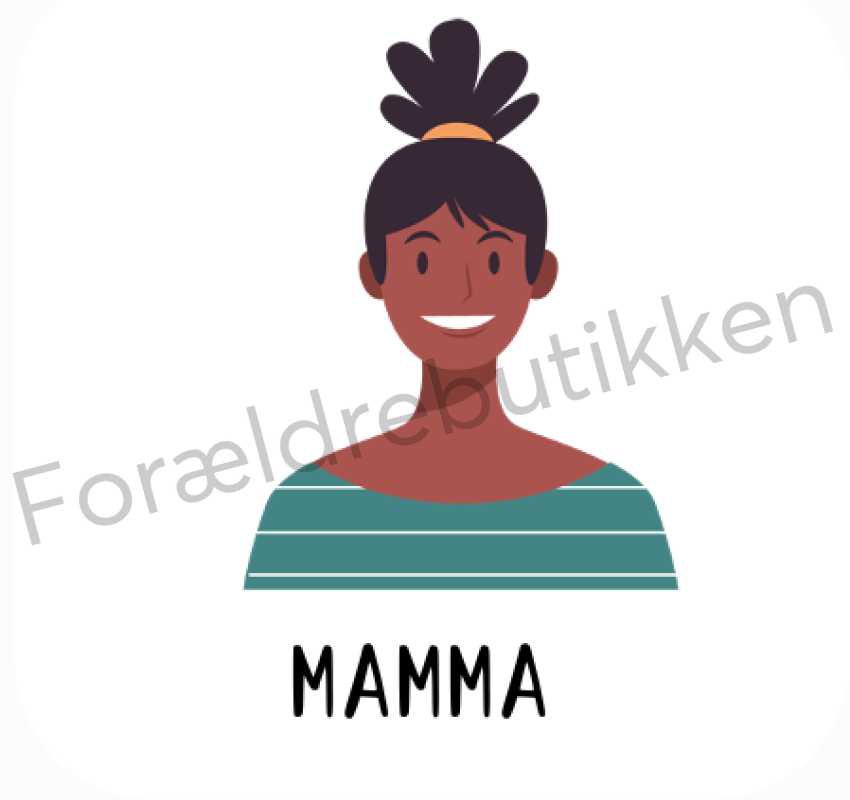 Piktogram - Mamma (mørk) Pædagogisk legetøj