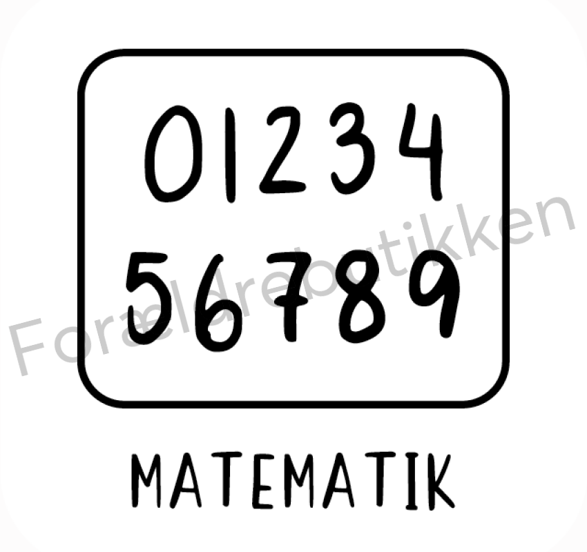 Piktogram - Matematik Pædagogisk legetøj