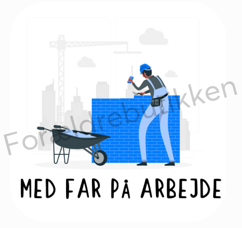 Piktogram Brik - Med Far På Arbejde Pædagogisk Legetøj