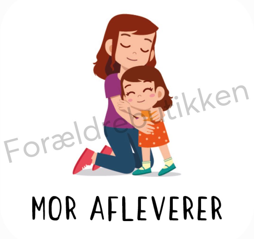 Piktogram - Mor afleverer Pædagogisk legetøj