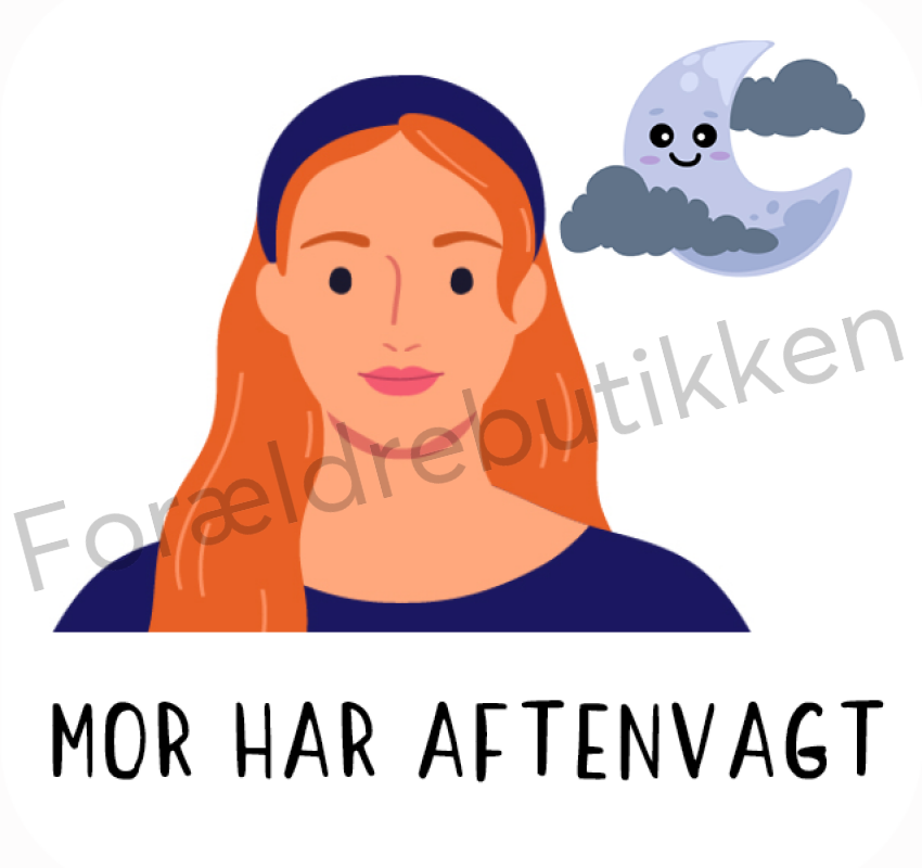 Piktogram Brik - Mor Har Aftenvagt Pædagogisk Legetøj