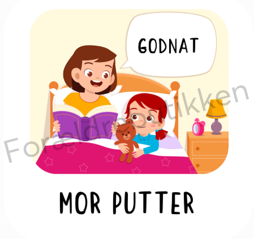 Piktogram - Mor Putter (Pige) Pædagogisk Legetøj