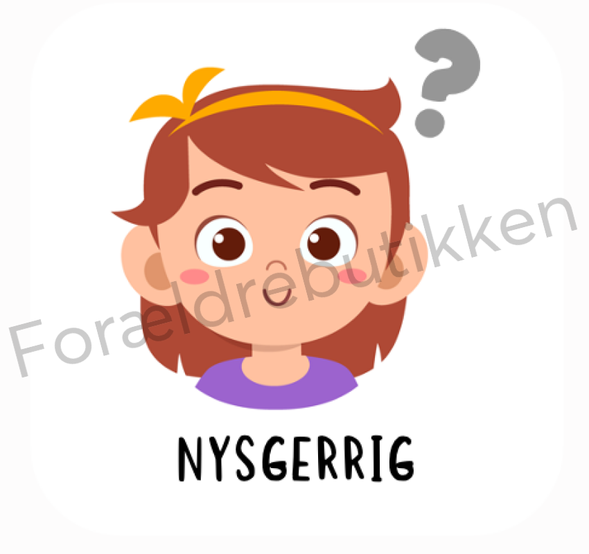 Piktogram Brik - Nysgerrig Pige Pædagogisk Legetøj