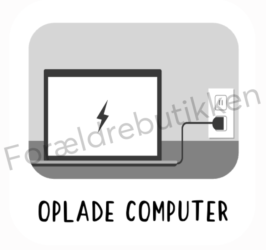 Piktogram - Oplade computer Pædagogisk legetøj