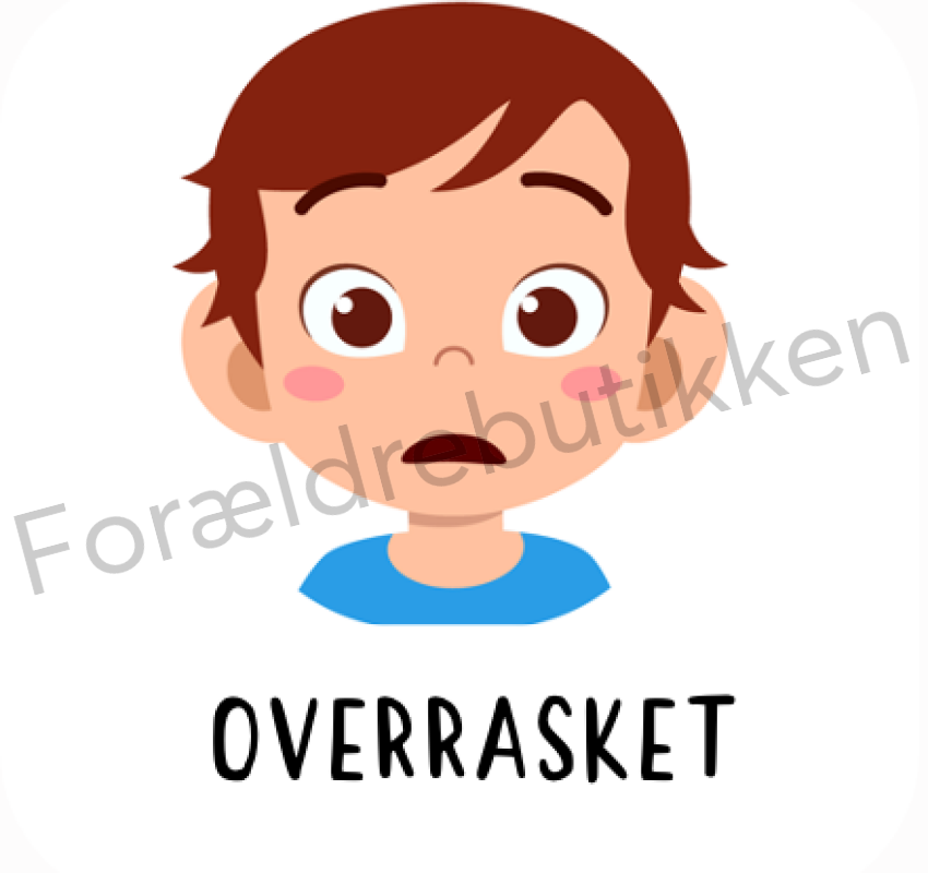 Piktogram Brik - Overrasket Dreng Pædagogisk Legetøj