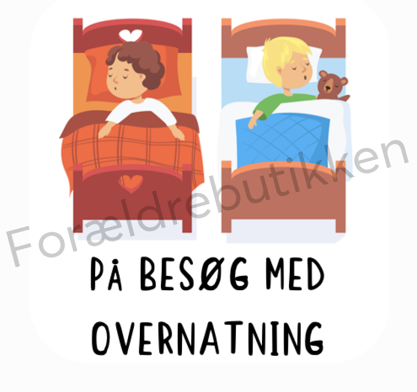 Piktogram Brik - På Besøg Med Overnatning Pædagogisk Legetøj