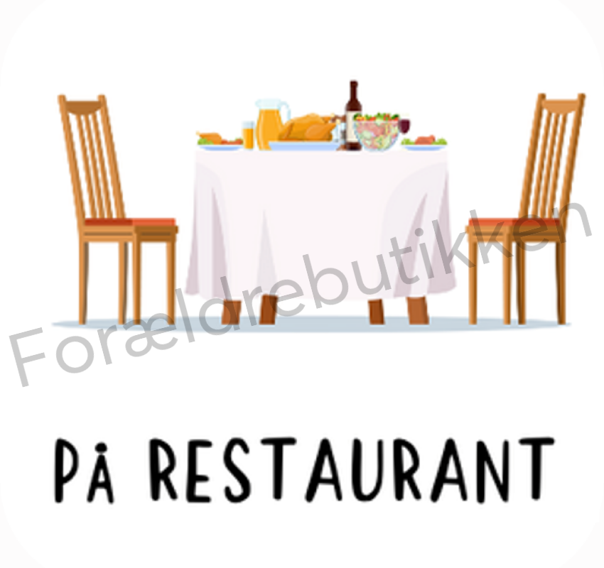 piktogrambrik - bord på restaurant