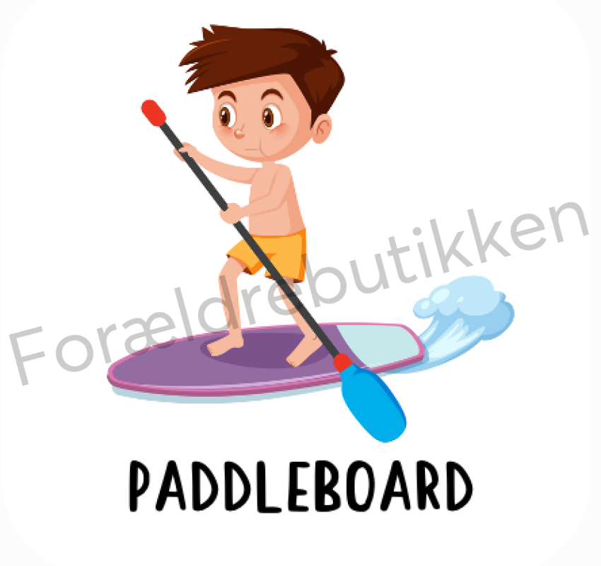 Piktogram Brik - Paddleboard Pædagogisk Legetøj