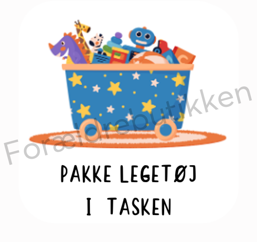 Piktogram - Pakke Legetøj I Tasken Pædagogisk