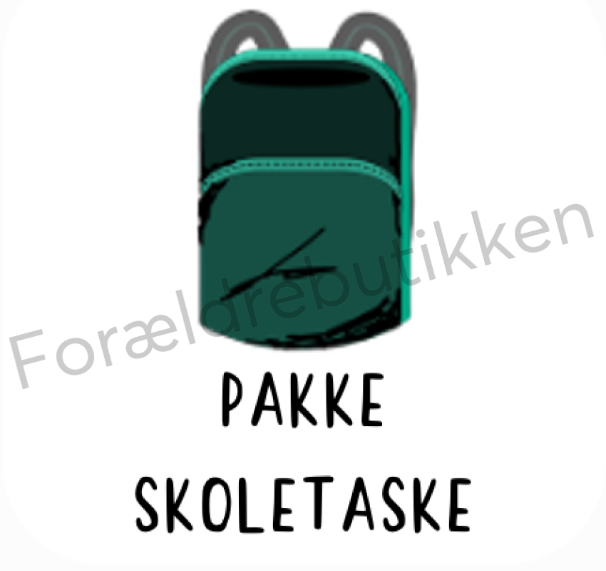 Piktogram Brik - Pakke Skoletaske Pædagogisk Legetøj