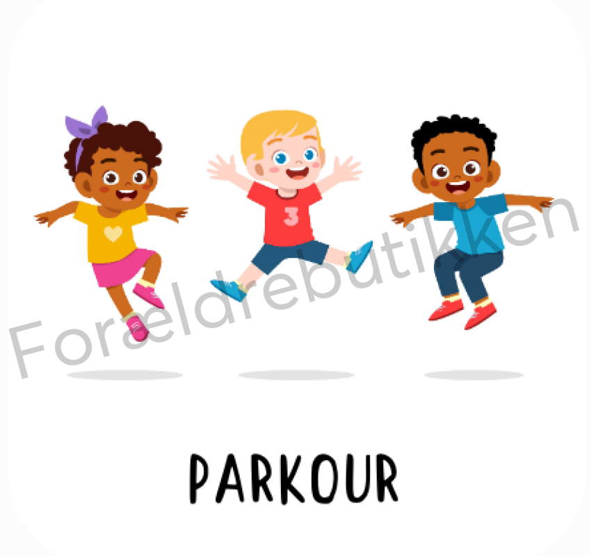 forældrebutikkens parkour piktogram