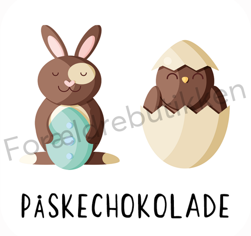 Piktogram - Påskechokolade Pædagogisk legetøj