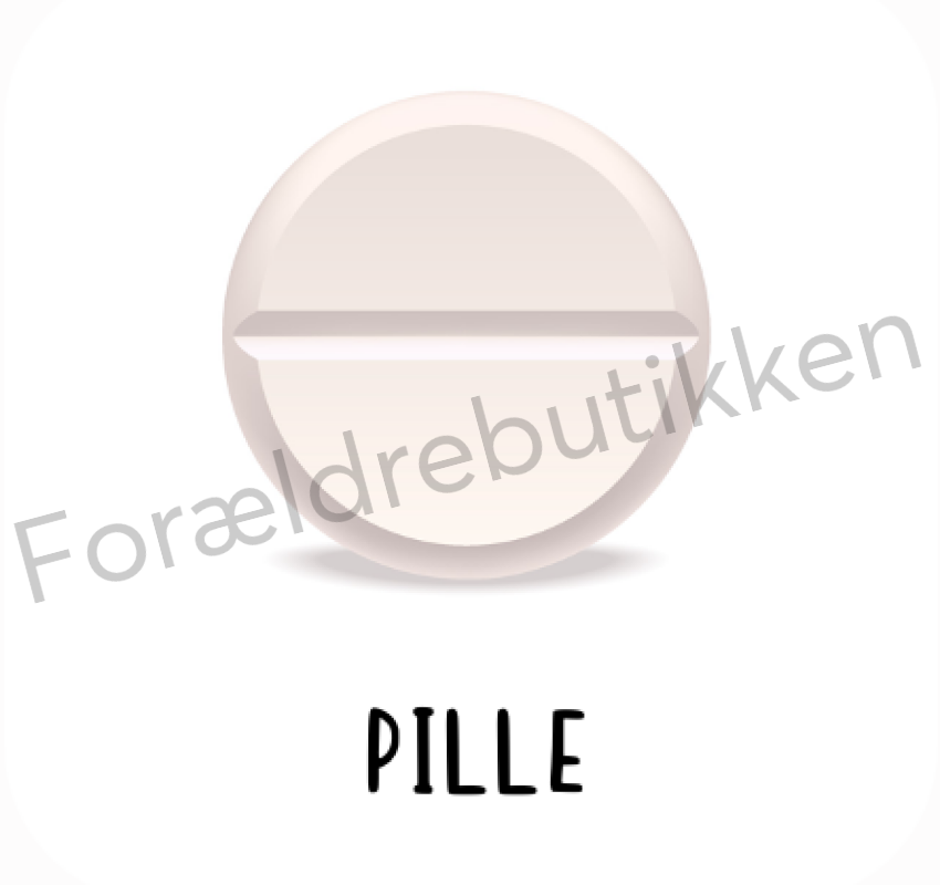 Piktogram - Pille (hvid) Pædagogisk legetøj