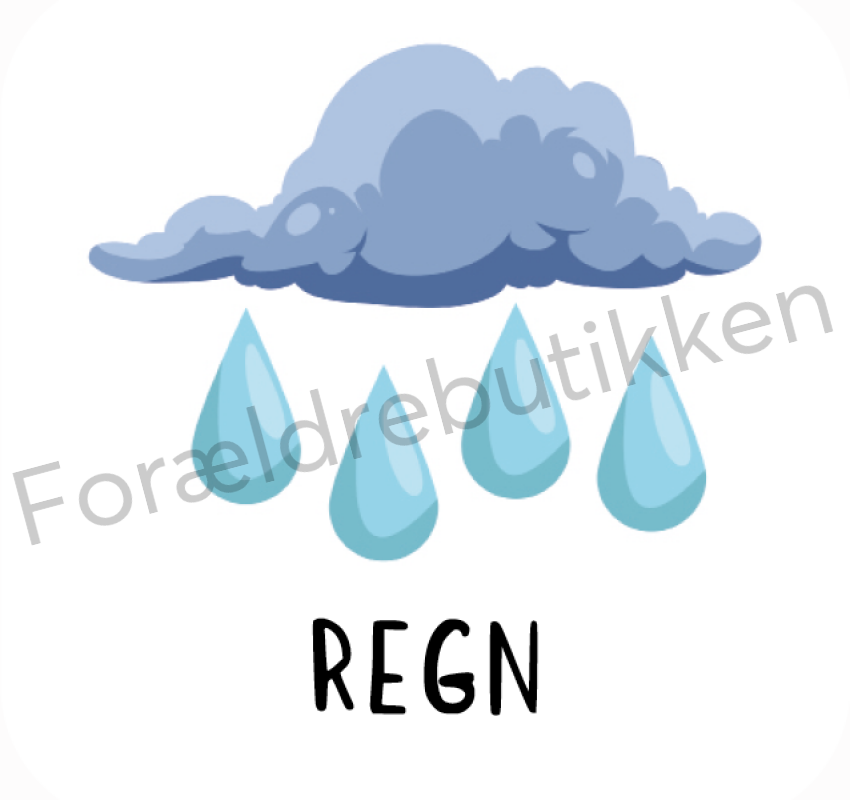 Piktogram Brik - Regn Pædagogisk Legetøj