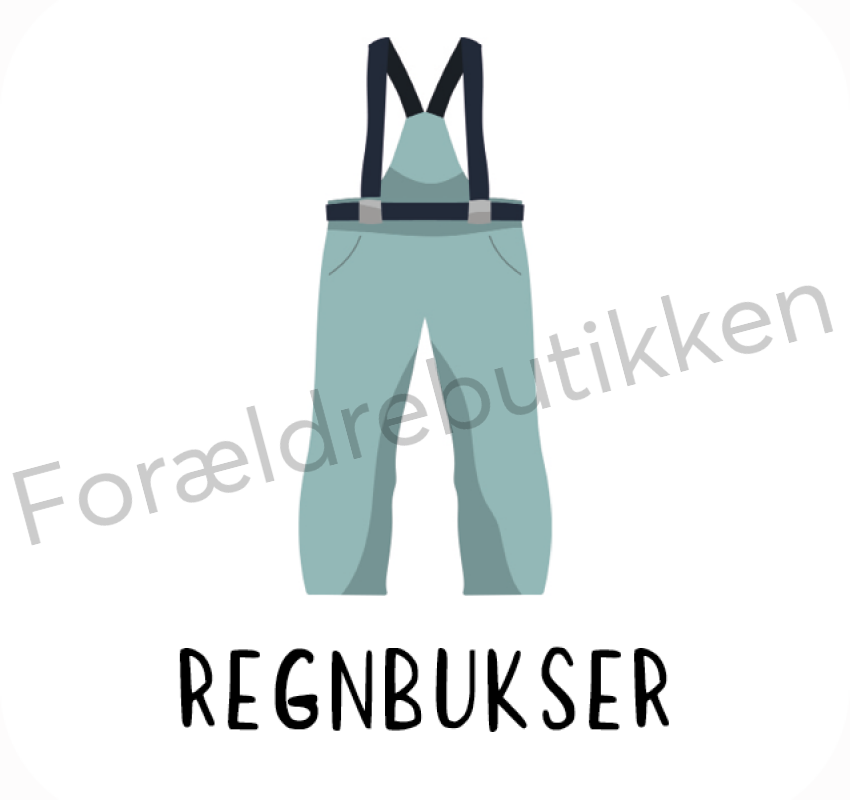 Piktogram - Regnbukser Pædagogisk Legetøj