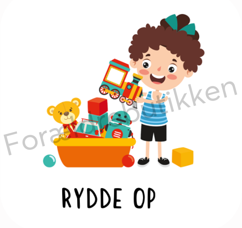 Piktogram - Rydde op Pædagogisk legetøj