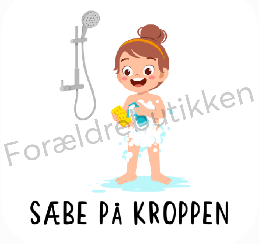 Piktogram Brik - Sæbe På Kroppen Pædagogisk Legetøj