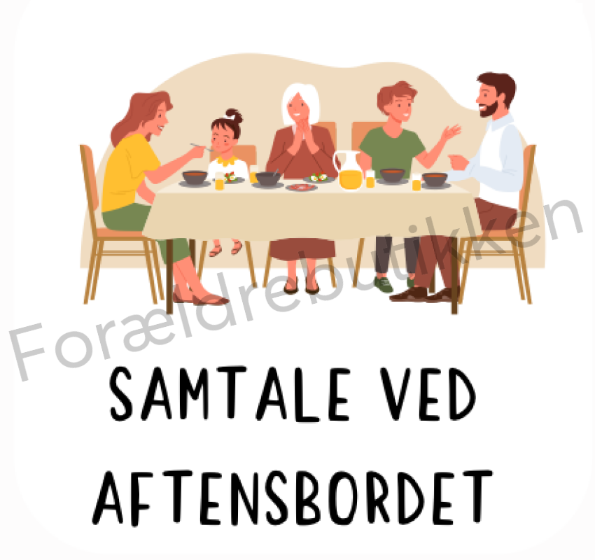Piktogram - Samtale Ved Aftensbordet Pædagogisk Legetøj