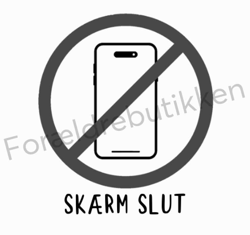 Piktogram Brik - Skærm Slut Pædagogisk Legetøj