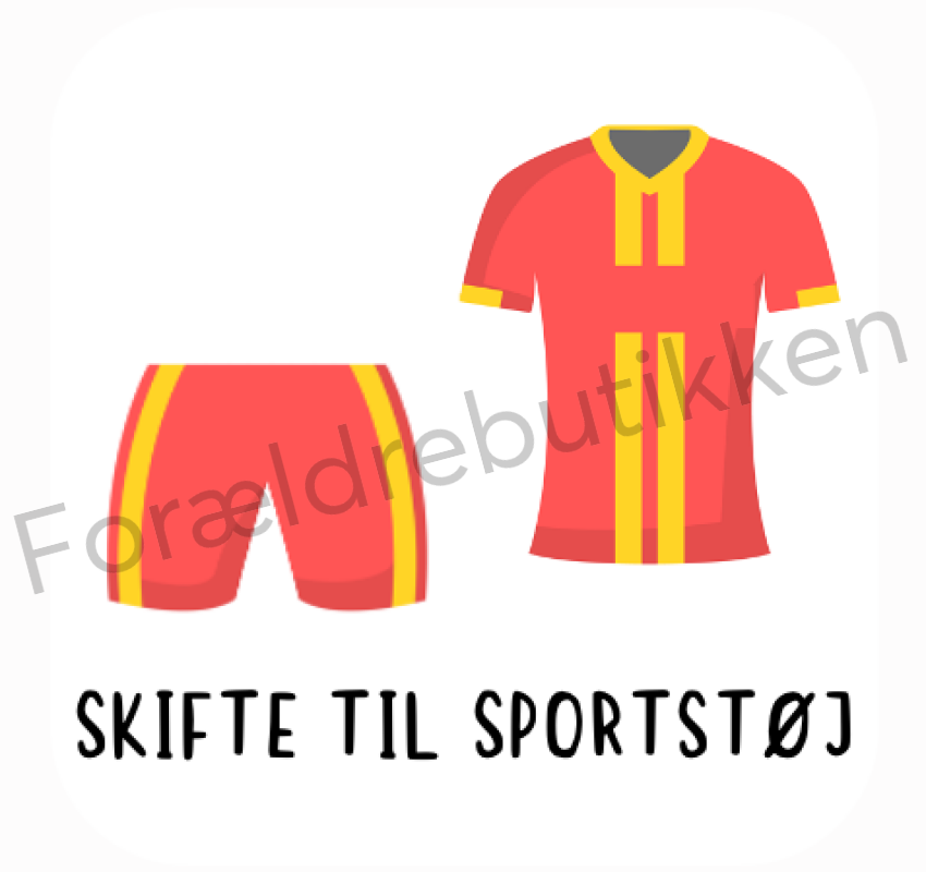 forældrebutikkens skifte til sportstøj piktogram
