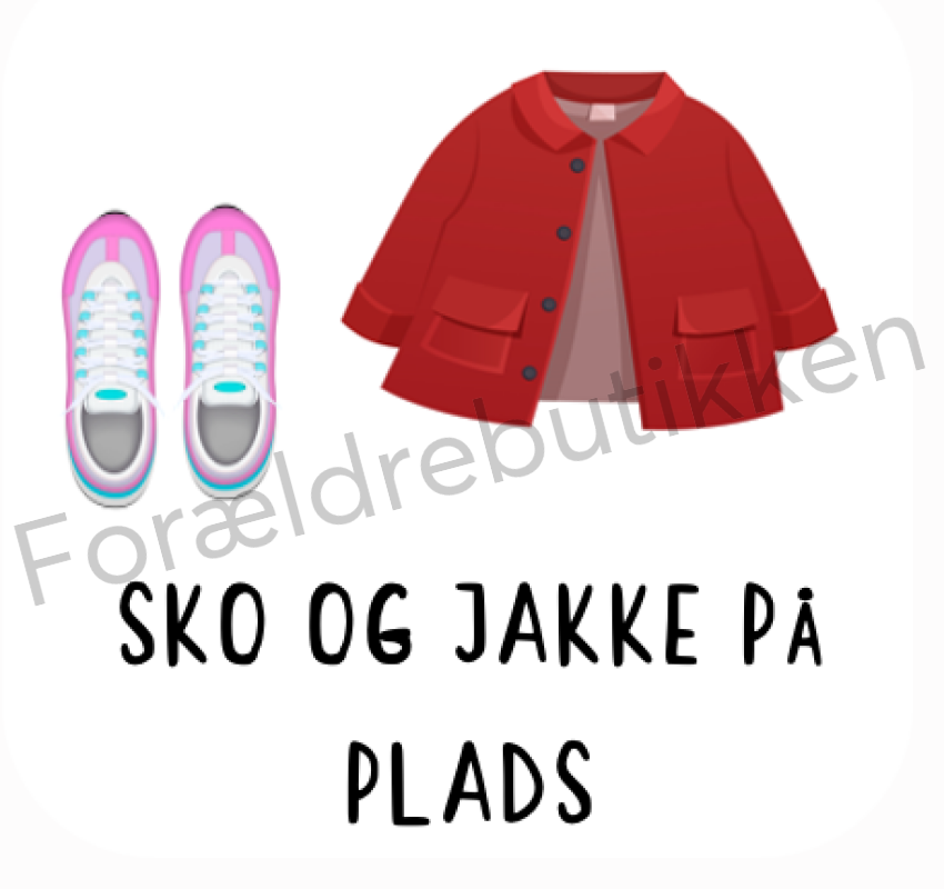 Piktogram Brik - Sko Og Jakke På Plads Pædagogisk Legetøj