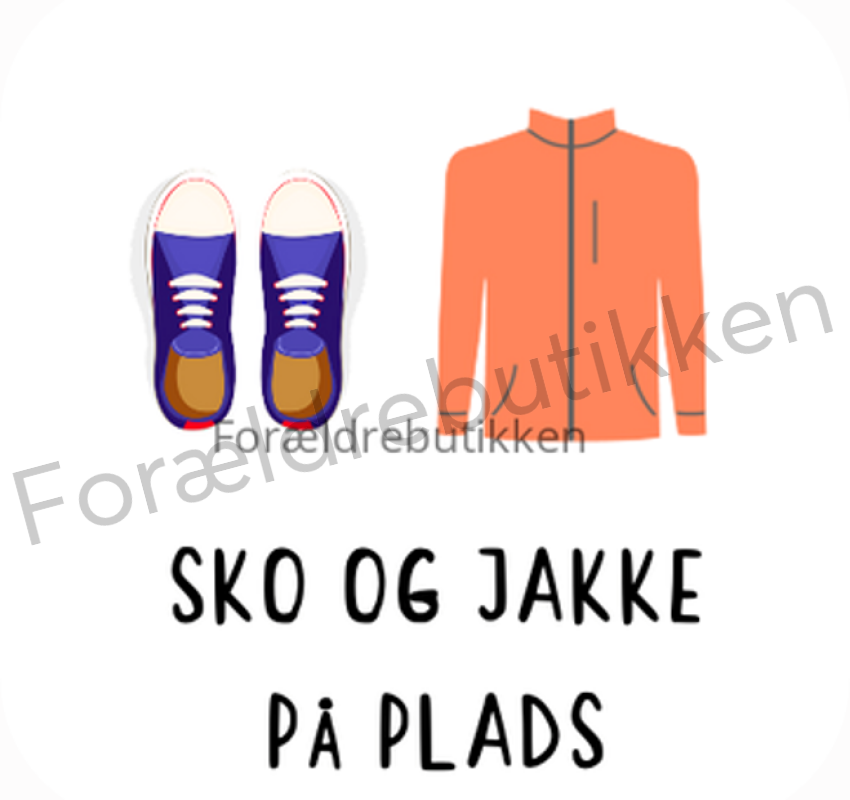 Piktogram Brik - Sko Og Jakke På Plads Pædagogisk Legetøj