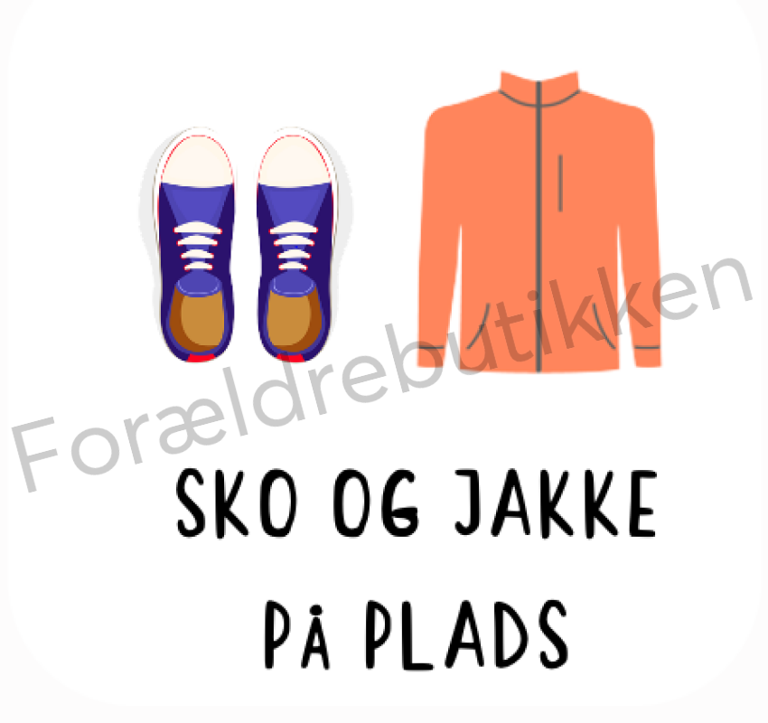 Piktogram - Sko og jakke på plads Pædagogisk legetøj
