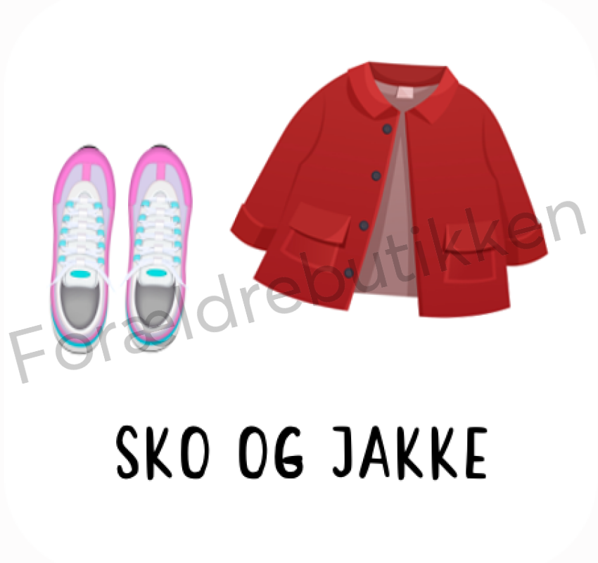 Piktogram - Sko Og Jakke Pædagogisk Legetøj