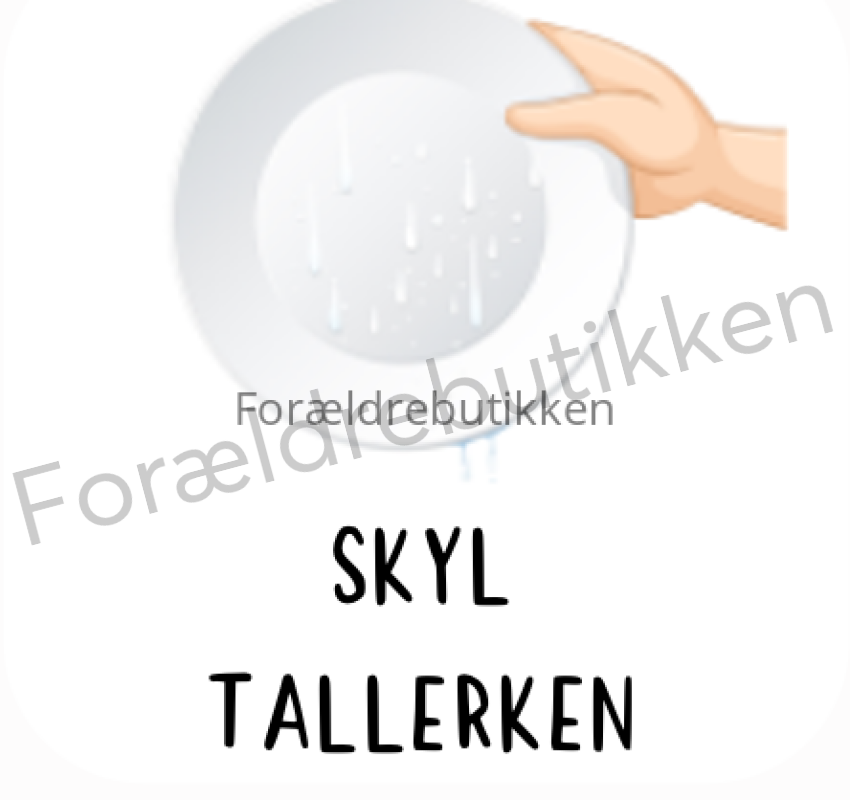 Piktogram Brik - Skyl Tallerkner Pædagogisk Legetøj