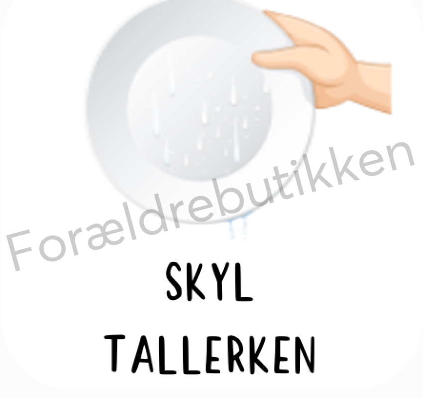 Piktogram - Skyl tallerkner Pædagogisk legetøj