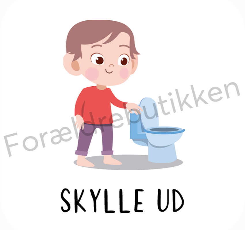 Piktogram Brik - Skylle Ud (Dreng) Pædagogisk Legetøj