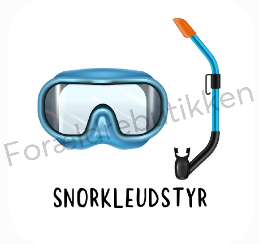 Piktogram Brik - Snorkleudstyr Pædagogisk Legetøj