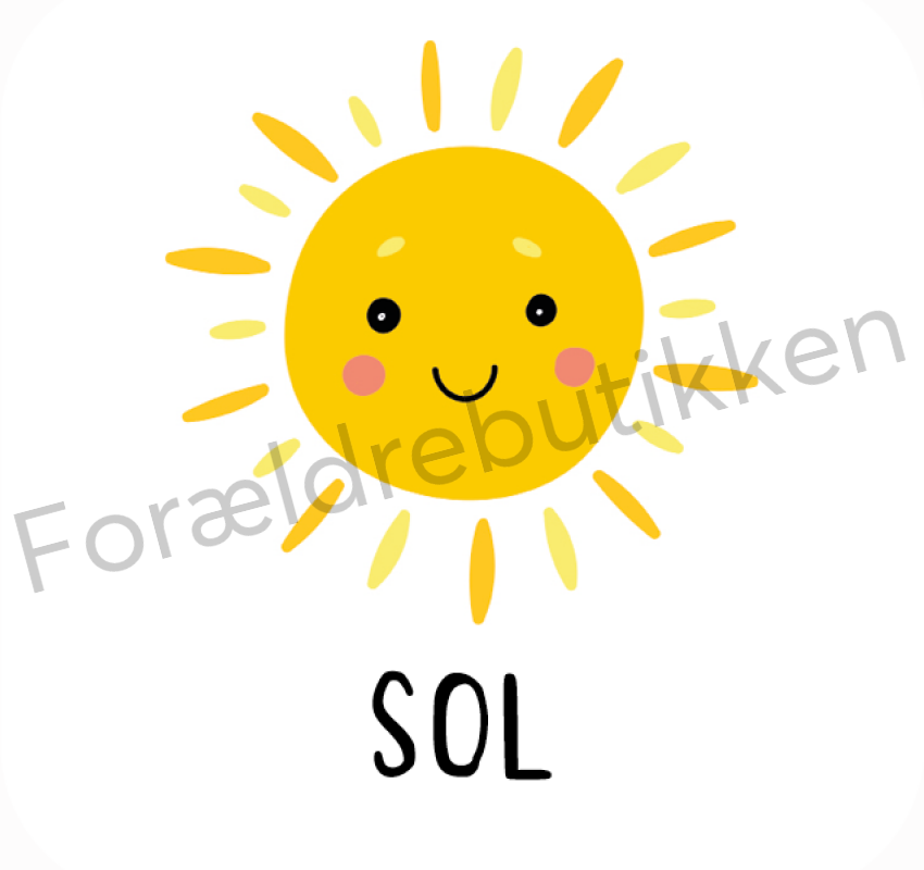 Piktogram Brik - Sol Pædagogisk Legetøj