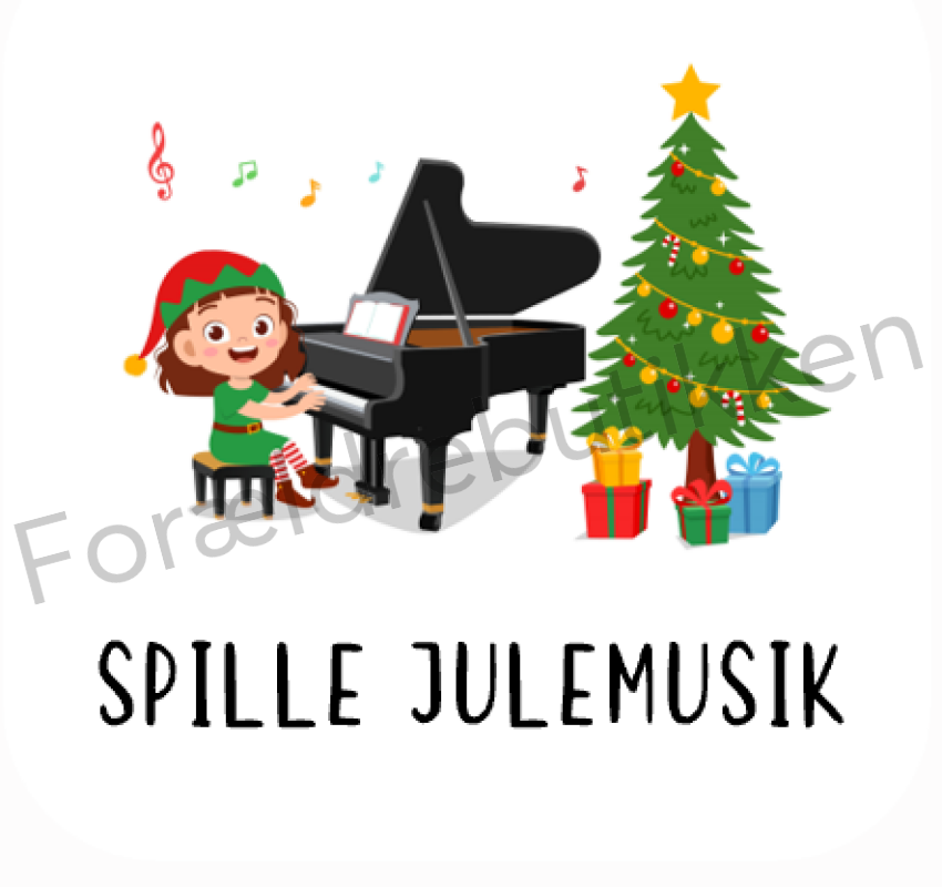 Piktogram Brik - Spille Julemusik Pædagogisk Legetøj