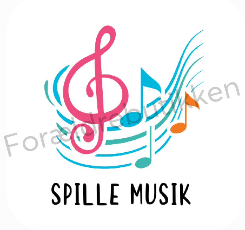 Piktogram Brik- Spille Musik Pædagogisk Legetøj