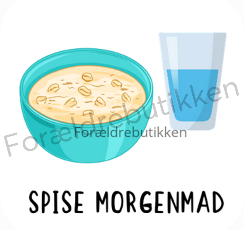 Piktogram Brik - Morgenmad & Vand Pædagogisk Legetøj